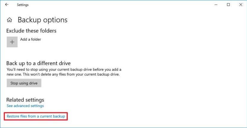 How to use File History to backup files on Windows 10