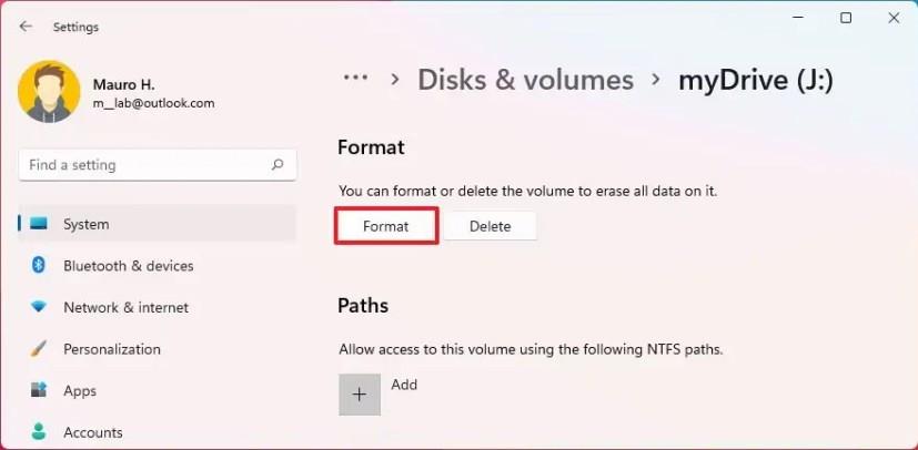 How to format hard drive on Windows 11