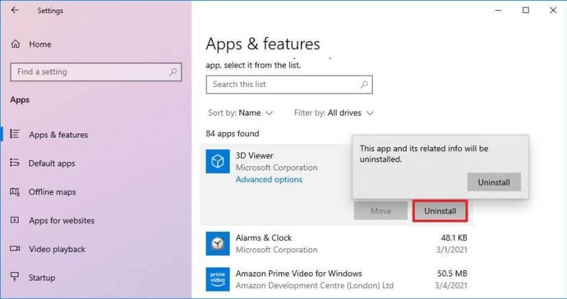 How to uninstall apps on Windows 10