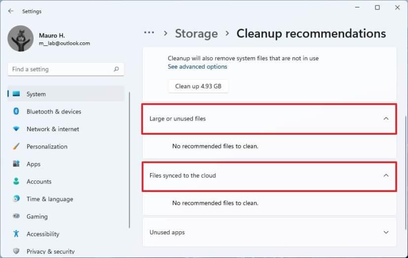 How to use Cleanup Recommendations on Windows 11
