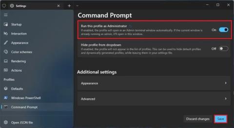 Cách luôn mở Command Prompt với tư cách quản trị viên