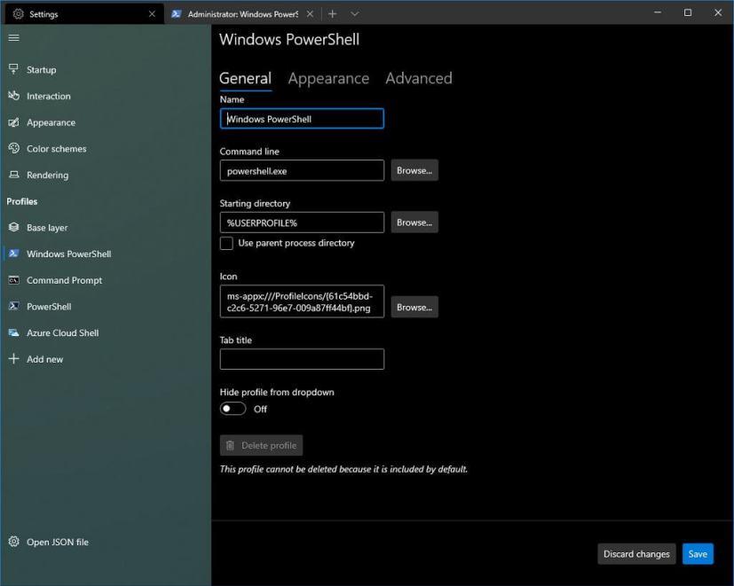 WINDOWS TERMINAL NEW SETTINGS UI CLOSER LOOK