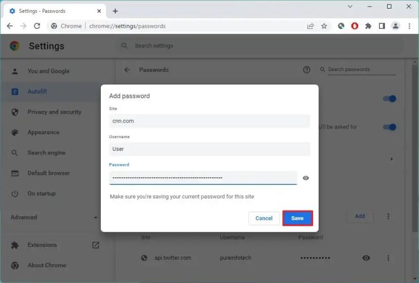 How to delete autofill entries on Google Chrome