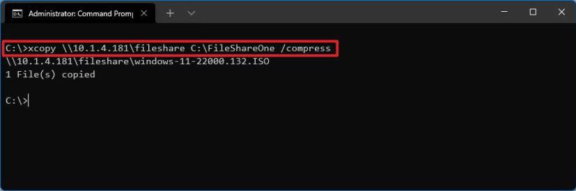 How to configure SMB compression for faster network file transfers on Windows 11