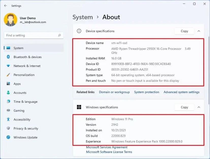 How to check computer specs on Windows 11