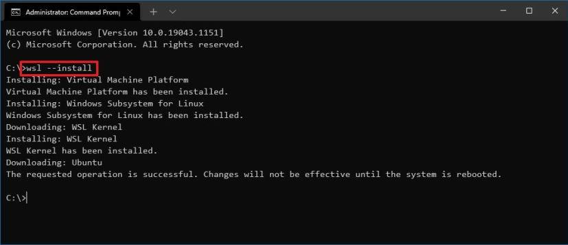How to install WSL2 (Windows Subsystem for Linux 2) on Windows 10