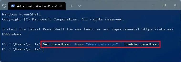 How to enable Administrator account on Windows 11