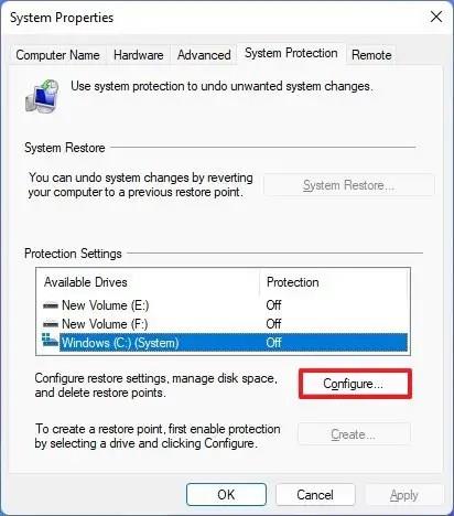 How to schedule automatic restore points on Windows 11