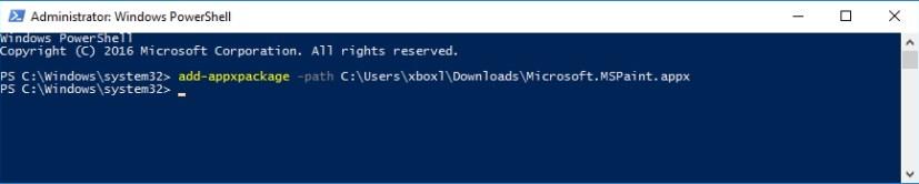 How to install unsigned Windows 10 apps using PowerShell