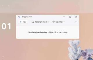 Windows 11, um das neue Snipping Tool zum Aufnehmen von Screenshots zu erhalten