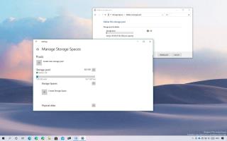كيفية حذف التجمع في مساحات التخزين على نظام التشغيل Windows 10