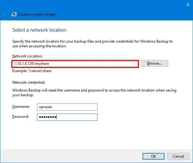 How to create system image backup on Windows 10