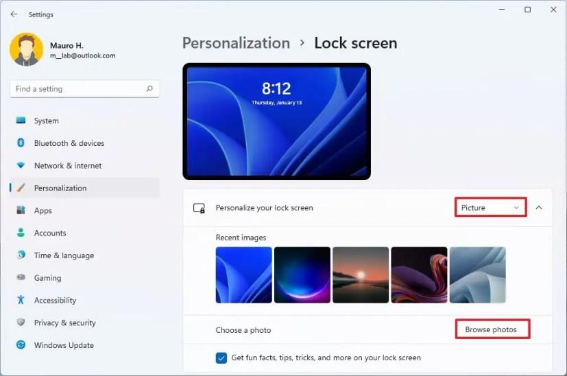 How to change Lock screen wallpaper on Windows 11