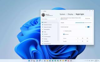 كيفية تمكين Night light على Windows 11