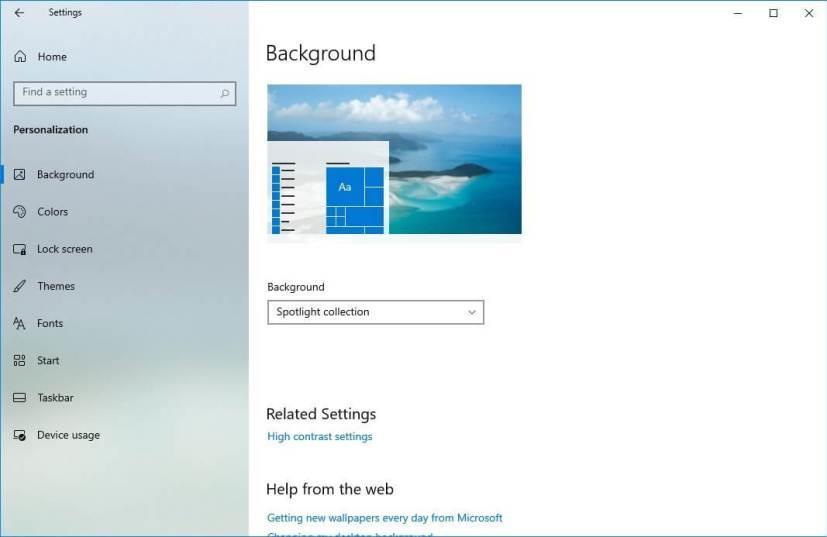 WINDOWS 10 21H2 TO GET NEW DEVICE USAGE, SPOTLIGHT, TOUCHPAD SETTINGS