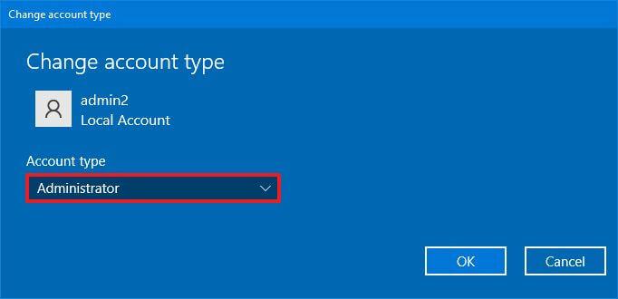 How to create local account on Windows 10