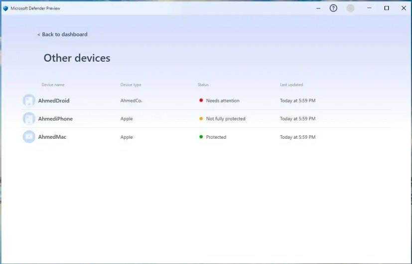 Microsoft Defender app for Windows 11 features and design