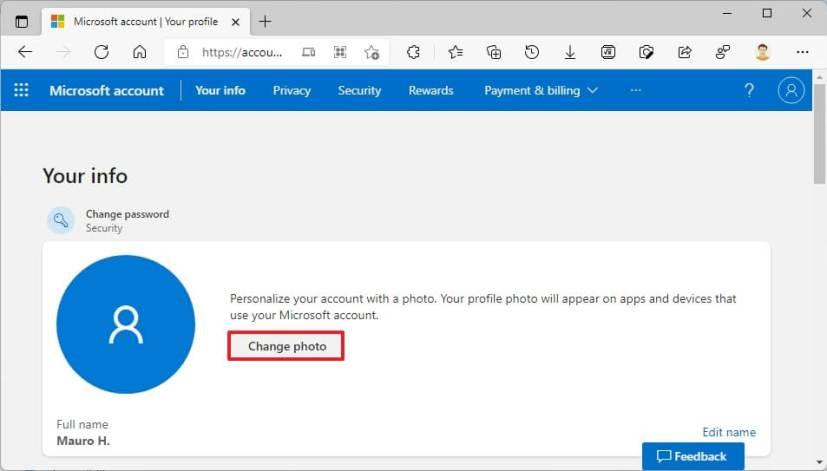 How to change account picture on Windows 11
