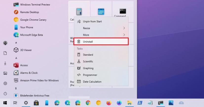 How to uninstall apps on Windows 10