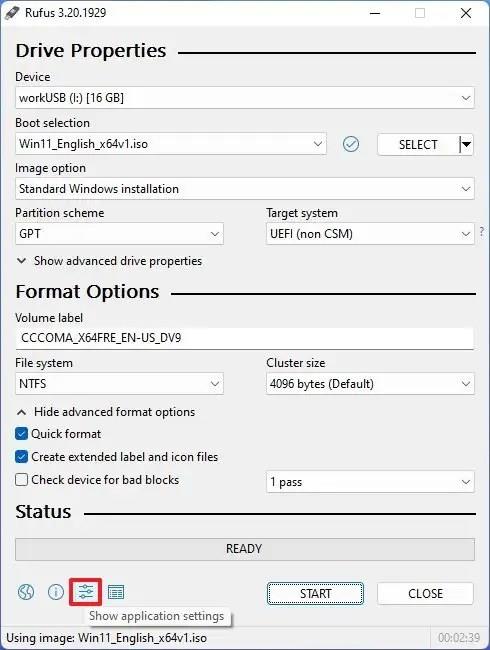 How to create bootable USB drive for Windows 11 with Rufus