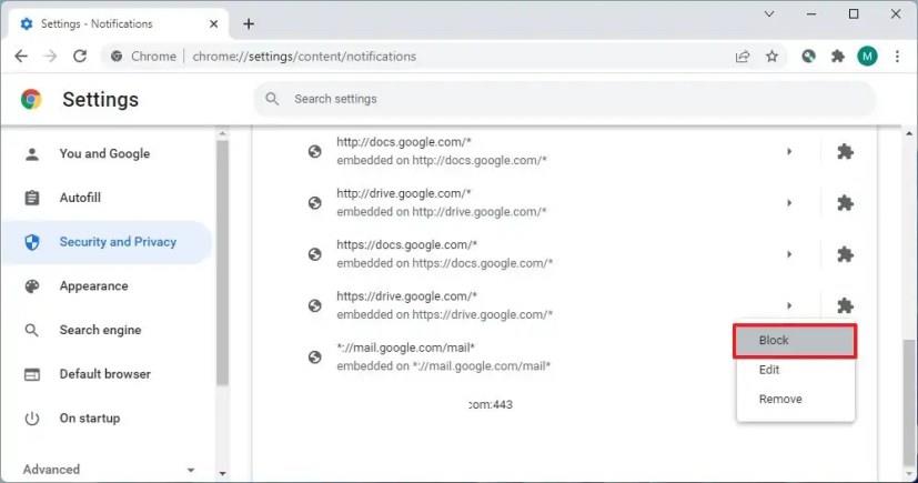 How to stop web notifications in Chrome, Firefox, Edge on Windows 11