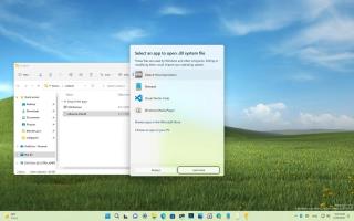Windows 11 獲得新的“打開方式”用戶界面來選擇文件擴展名的應用程序