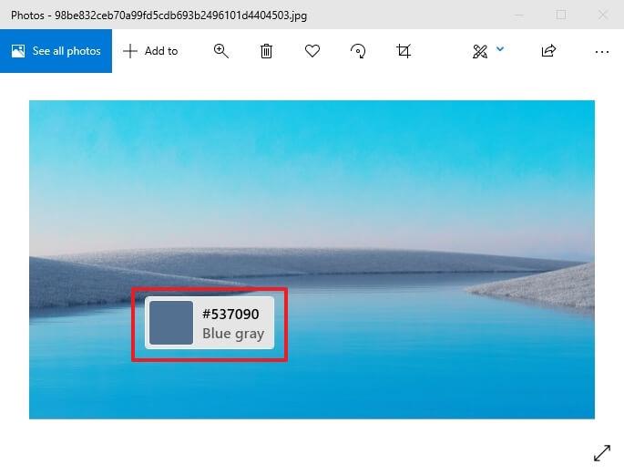 How to get a color picker on Windows 10