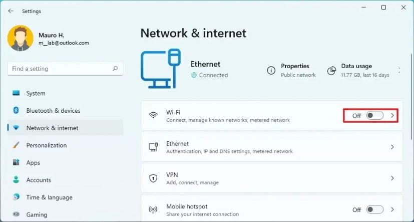 How to quickly enable or disable Wi-Fi connections on Windows 11