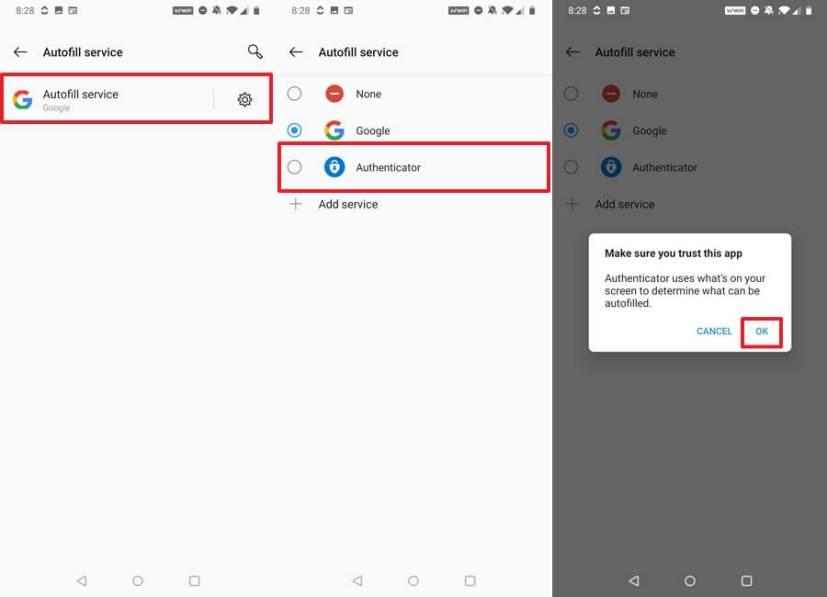 How to set up Microsoft Authenticator password manager on Android