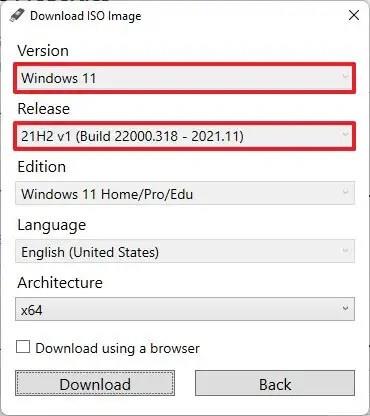How to download Windows 11 21H2 ISO after 22H2 releases