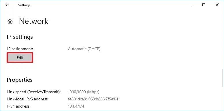 How to change from static to dynamic IP address on Windows 10