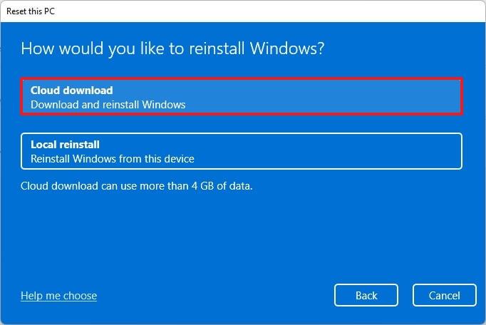 How to factory reset Windows 11 removing everything