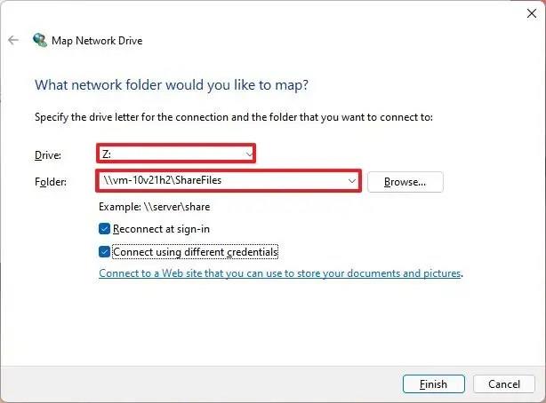 How to map network drive on Windows 11