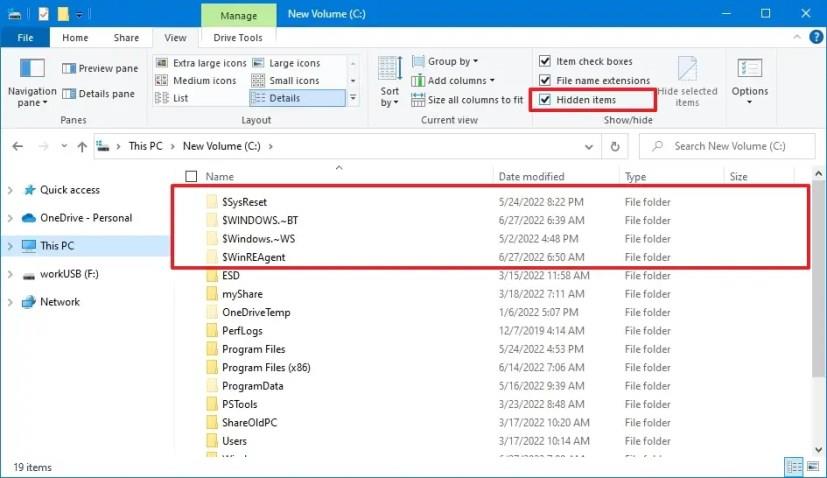 How to show hidden files on Windows 10