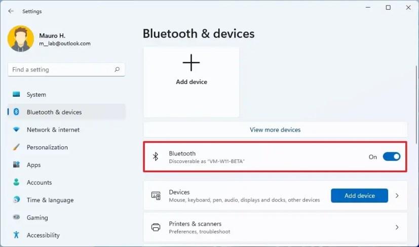 How to enable Bluetooth on Windows 11