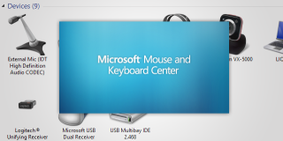 Microsoft lanza Mouse and Keyboard Center 2.0, reemplazando a IntelliPoint e IntelliType Pro