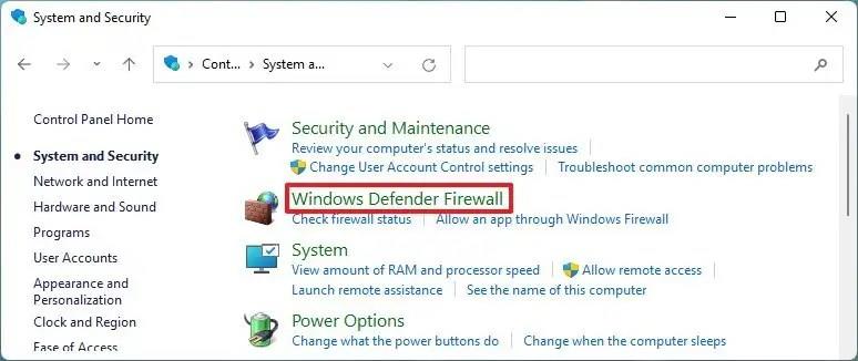 How to disable firewall on Windows 11