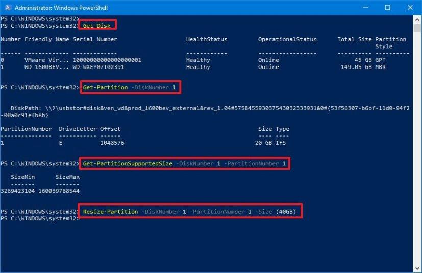 How to resize drive partition on Windows 10