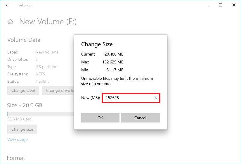 How to resize drive partition on Windows 10