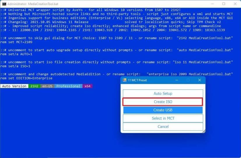 How to download Windows 11 using MediaCreationTool.bat script