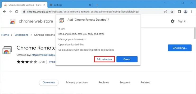 How to enable remote desktop on Windows 10 Home using Chrome