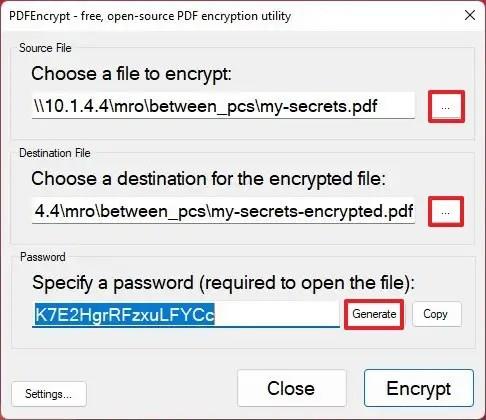 How to password protect PDF files free on Windows 11