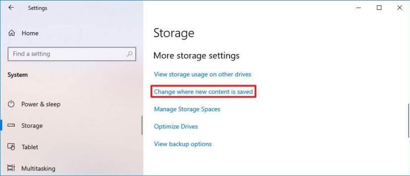 How to change default apps and games install location on Windows 10