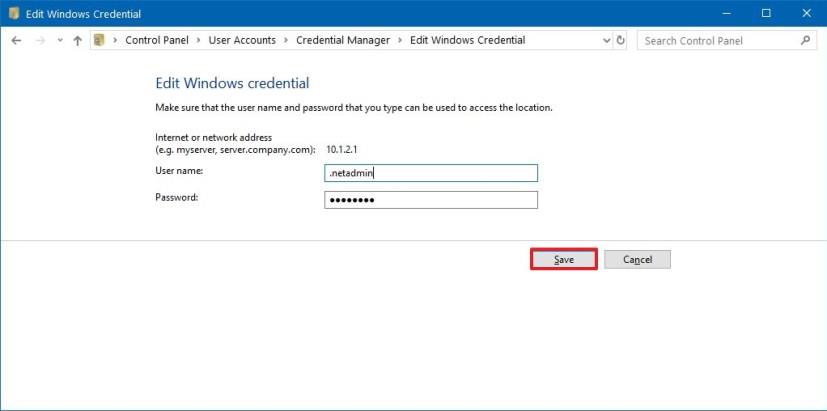 How to use Credential Manager on Windows 10