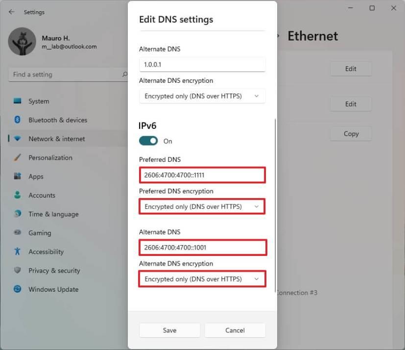 How to enable DNS over HTTPS (DoH) on Windows 11