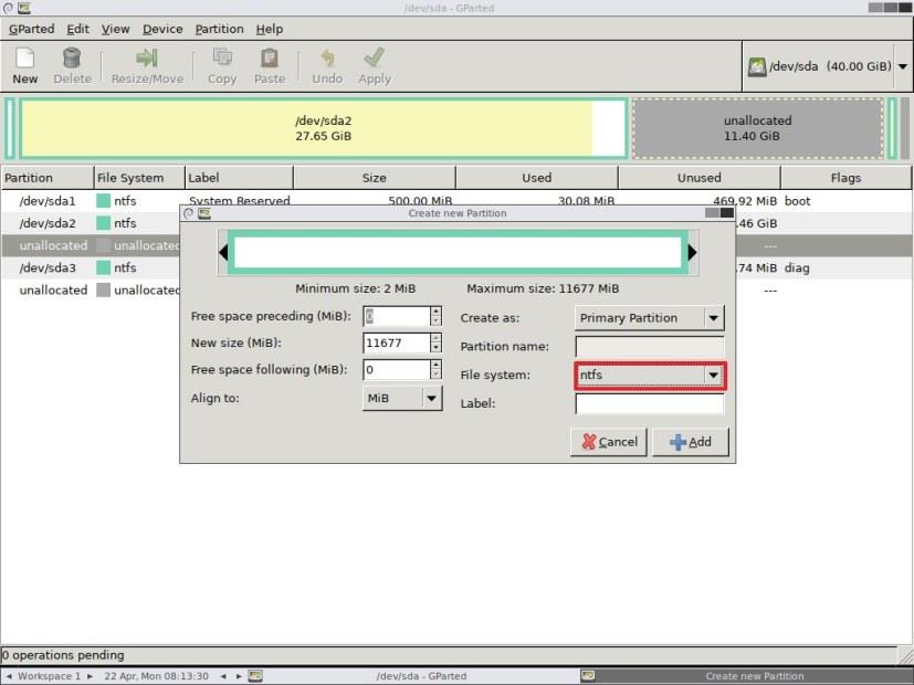 HOW TO RESIZE PARTITION ON WINDOWS 11 OR 10 USING GPARTED