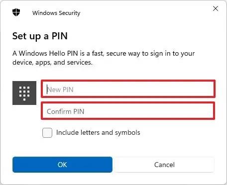 How to change PIN password on Windows 11