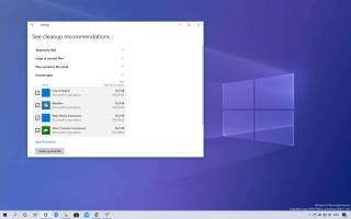 Como liberar espaço usando o analisador de armazenamento no Windows 10