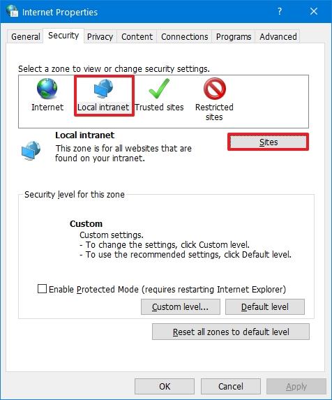 How to fix security warning accessing network files on Windows 10