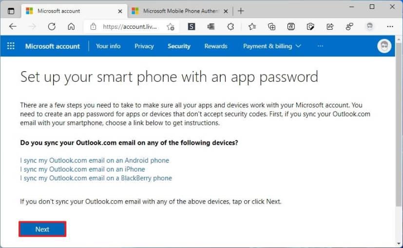 How to enable two-step verification on Microsoft account